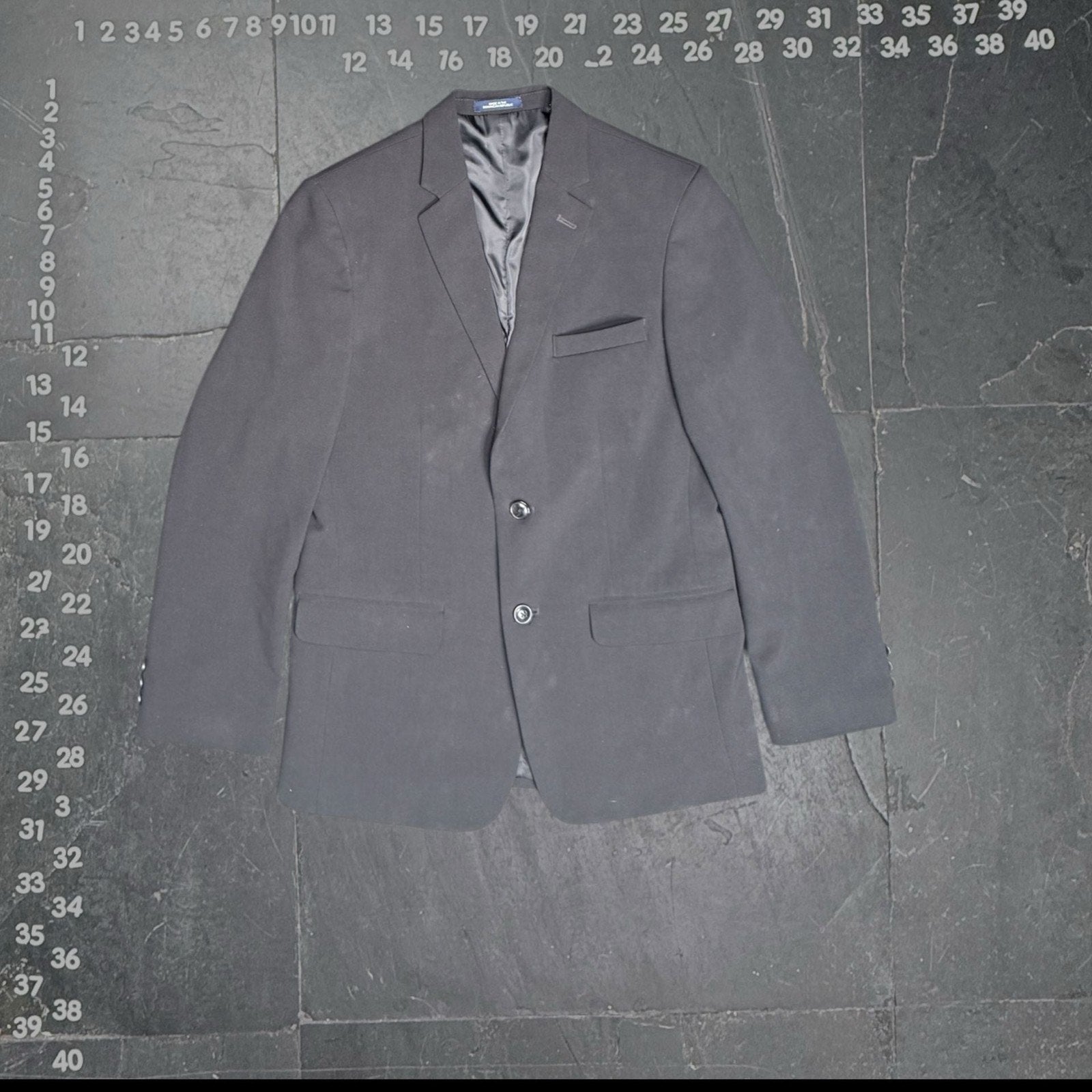 Marc New York By Andrew Marc Men's Modern Fit Two-Button Blazer Jacket Black