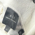 Armani Exchange White Knit Short Sleeve Polo Shirt Size S