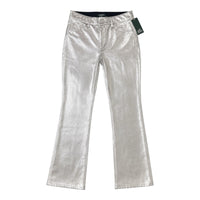 Wild Fable Metallic Silver Flare Pants Size 4