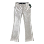 Wild Fable Metallic Silver Flare Pants Size 4