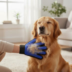 The Room Collective Pet Grooming Gloves, Right Hand Deshedding Mitts with Soft Silicone Tips for Dogs and Cats, Blue (Copy) - The Room Collective