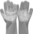 Pink Silicone Dog Grooming Gloves – Deshedding, Bath & Massage Pair - The Room Collective