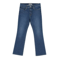 The Room Collective Levi's Women's mid-blue denim bootcut jeans with five-pocket styling and a mid-rise waist.