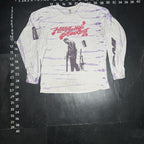 The Room Collective Post Malone Hollywood's Bleeding Runaway Tour 2020 tie-dye long sleeve shirt in purple and white, size Large.